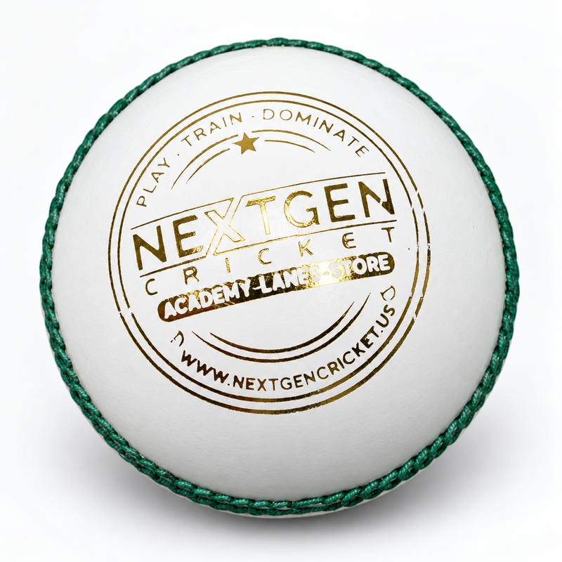 NextGen Men's White Cricket Ball – Test Grade, Premium Hand Stitched-2