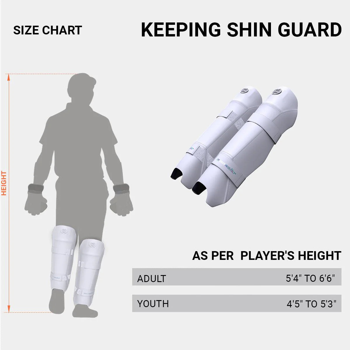 Moonwalkr 2.0 White Keeping Shin Guards-3