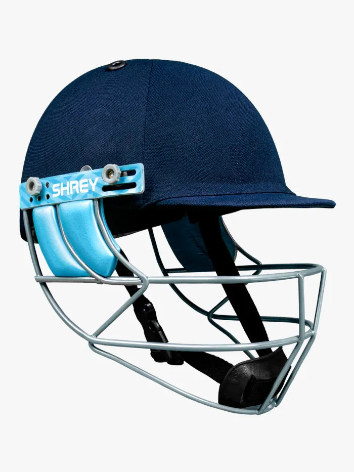 Shrey XL Helmet Navy Blue With Classic Steel