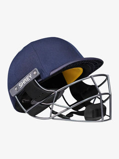 Shrey Elite Pro Navy Blue With Stainless Steel-1