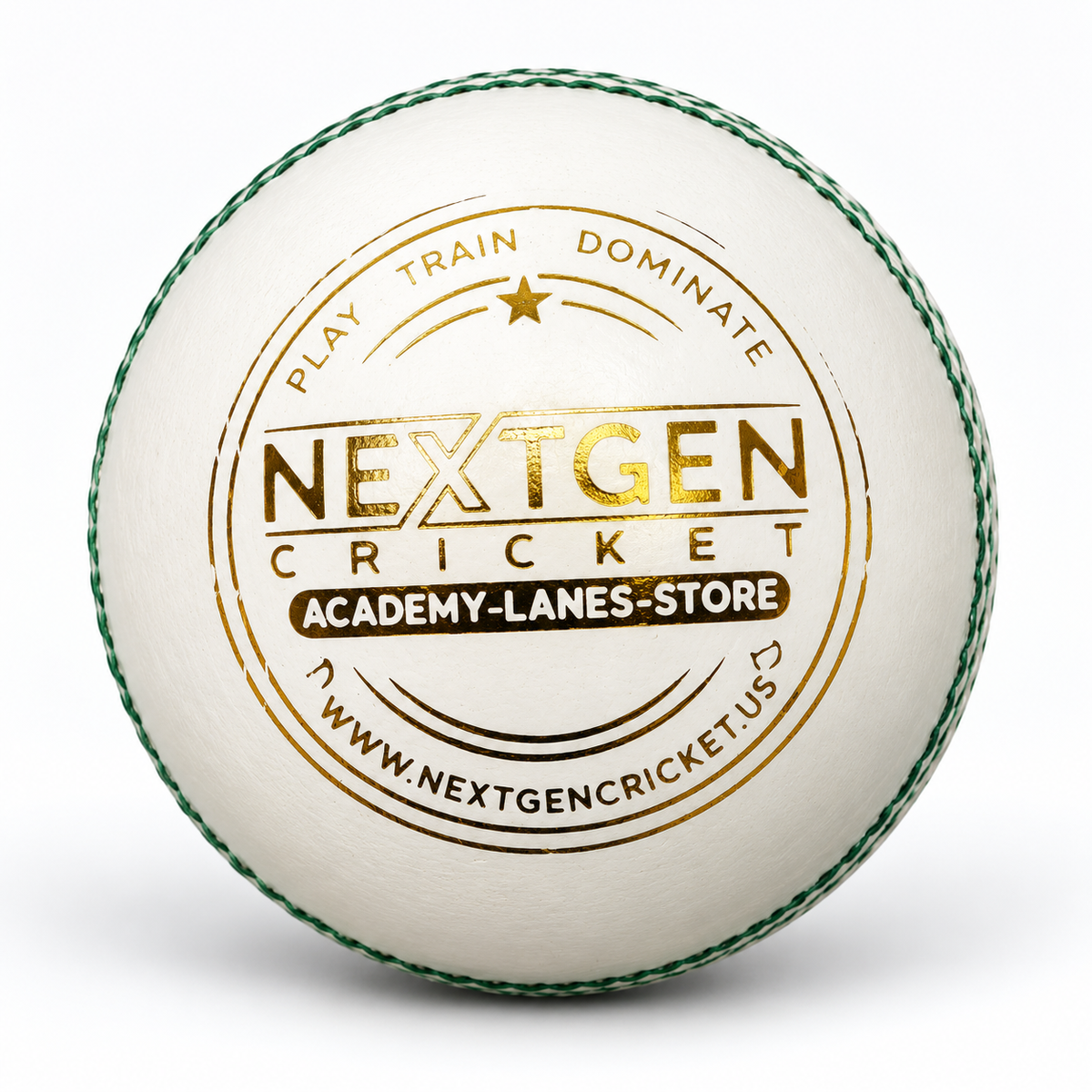 NextGen Men's White Cricket Ball – Club Grade, Machine Stitched-1